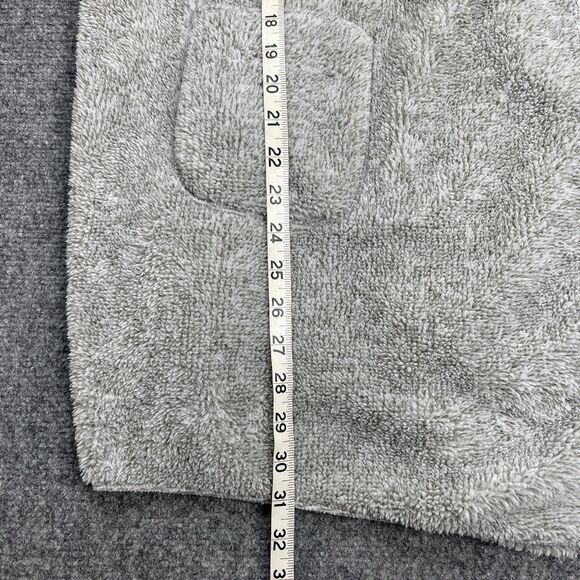 Hugs From Soft Surroundings Hug Me Cardigan Size Medium Cozy Fleece Pockets Gray - Picture 8 of 9